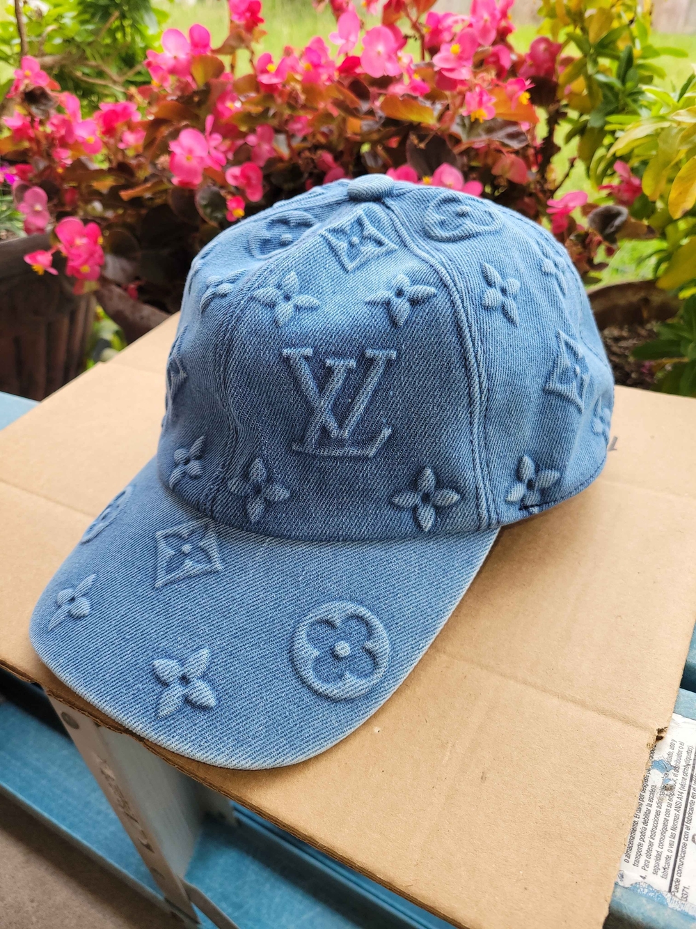 Louis Vuitton Denim Blue Monogram Denim Baseball Hat - Picture 4 of 8